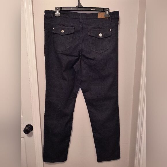 Plus Size Dark Denim Jeans - Picture 6 of 8
